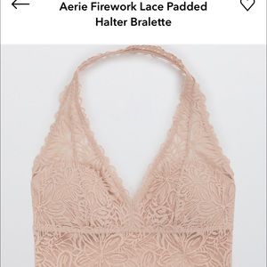 Aerie Firework Lace Halter Bralette